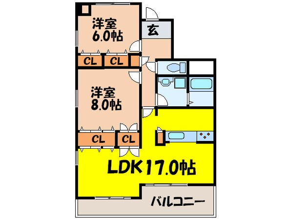 プレミ－ル桃山台の物件間取画像